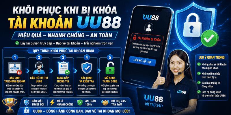 Khôi phục khi bị khóa tài khoản UU88 hiệu quả
